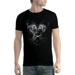 Panther Green Eyes Animals Men T Shirt Black Men's Panther Green Eyes Animals Men T Shirt Black Men's