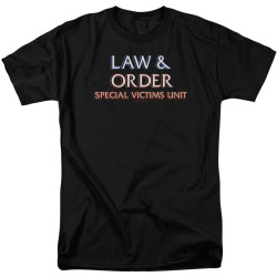 HOUKEEYUE Law and Order SVU Logo Adult T-Shirt Black