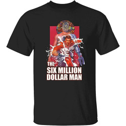 Six-Million Dollar Man Ultra Cotton T-Shirt Black Six-Million Dollar Man Ultra Cotton T-Shirt Black