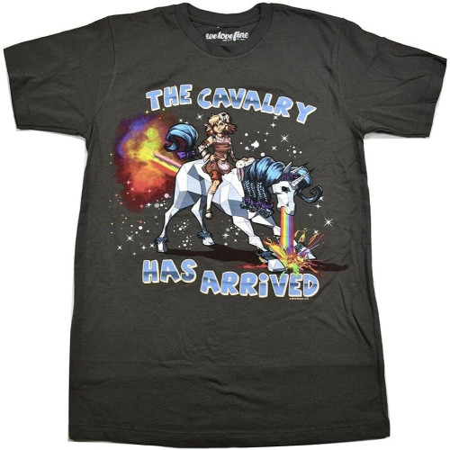 HOUKEEYUE Borderlands Mens Butt Stallion Away The Cavalry Has Arrived Shirt New XS, S Men's
