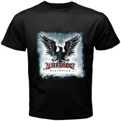 HOUKEEYUE New Alter Bridge Grunge Blackbird Men's Black T-Shirt Size S to 3XL