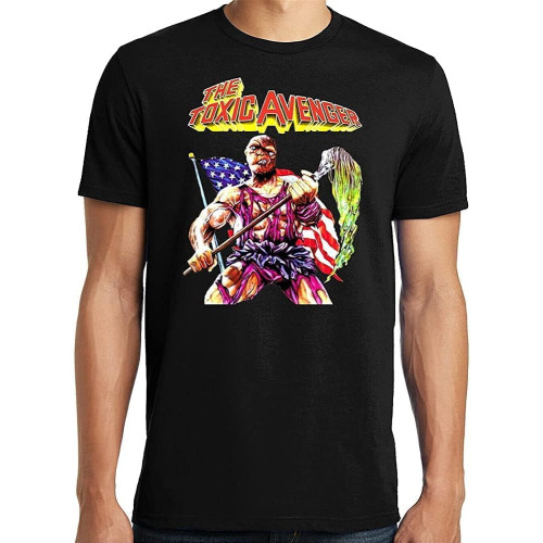 PubliciTeeZ Big and Tall The Toxic Avenger Horror Movie T-Shirt Black Men's PubliciTeeZ Big and Tall The Toxic Avenger Horror Movie T-Shirt Black Men's