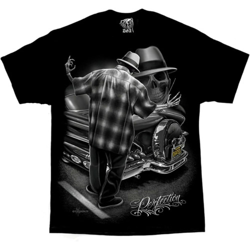 HOUKEEYUE Perfection Homies Lowrider Chicano Art Gonzales Graphic t Shirt HOUKEEYUE Perfection Homies Lowrider Chicano Art Gonzales Graphic t Shirt