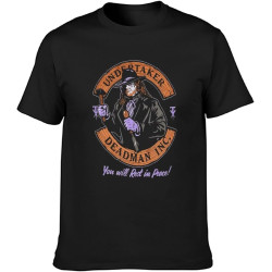 Undertaker Deadman Inc. Pocket Black T-Shirt Printed Tee Graphic Top for Men Shirt Undertaker Deadman Inc. Pocket Black T-Shirt Printed Tee Graphic Top for Men Shirt