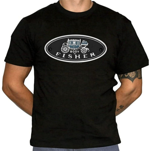 Body by Fisher Mens T-Shirt - Defunct Auto Body Design Agency - 100% Cotton Shirt Body by Fisher Mens T-Shirt - Defunct Auto Body Design Agency - 100% Cotton Shirt