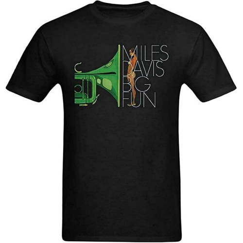XIU CHUAN Ywerer Men Miles Davis Big Fun Funny Cover Design Size T-Shirts