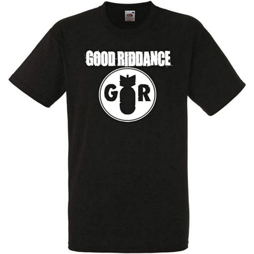 Good Riddance Logo Black Mens T-Shirt Men Rock Band Tee Shirt