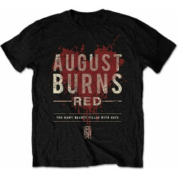 XIU CHUAN August Burns Red - Hearts Filled Unisex T-Shirt - Christmas t Shirts Mens