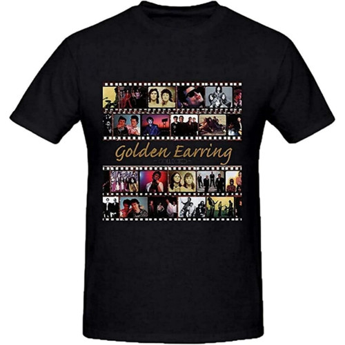 XIU CHUAN Men's Golden Earring Collected Custom T Shirts Design Round Neck XIU CHUAN Men's Golden Earring Collected Custom T Shirts Design Round Neck