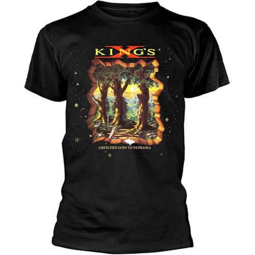 Kings X Gretchen Goes to Nebraska Black Mens T-Shirt Black Kings X Gretchen Goes to Nebraska Black Mens T-Shirt Black