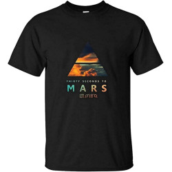 XIU CHUAN Men's 30 Seconds to Mars T-Shirt,Black XIU CHUAN Men's 30 Seconds to Mars T-Shirt,Black