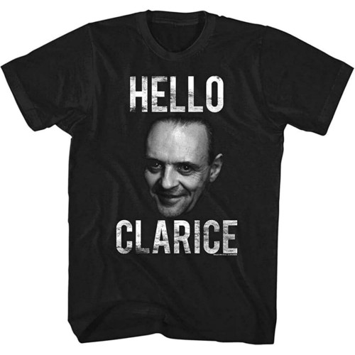 Silence of The Lambs Hello Clarice Men's T Shirt Hannibal Lecter Anthony Hopkins Silence of The Lambs Hello Clarice Men's T Shirt Hannibal Lecter Anthony Hopkins