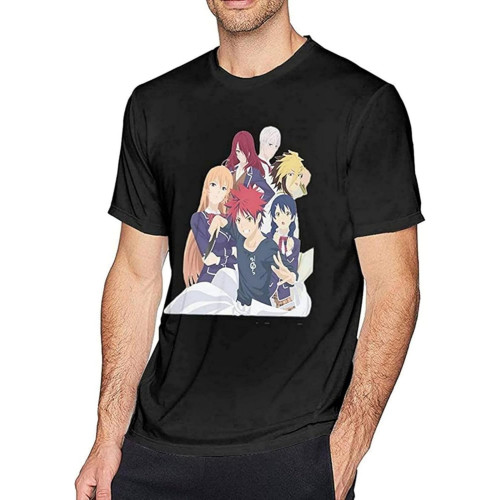XIU CHUAN Animw Food Wars Men's Cotton Round Neck T-Shirt Cool XIU CHUAN Animw Food Wars Men's Cotton Round Neck T-Shirt Cool