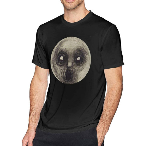 OUBAO Men's Classic Printing T Shirts-Steven Wilson The Raven That Refused to Sing T-Shirts XS