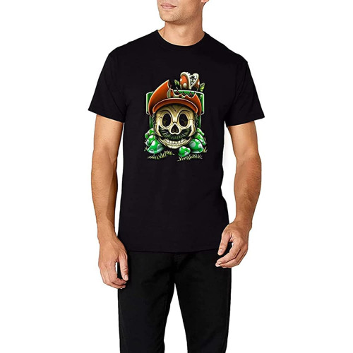 OUBAO Skull Games T-Shirt Cotton T-Shirt Short Sleeve Round Neck T-Shirt OUBAO Skull Games T-Shirt Cotton T-Shirt Short Sleeve Round Neck T-Shirt