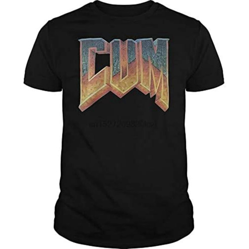 OUBAO Doom Cum Shirt Vintage Graphic Tee Shirt for Men OUBAO Doom Cum Shirt Vintage Graphic Tee Shirt for Men