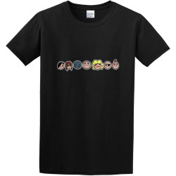 OUBAO Whitey Stenhouse Men's The Binding of Isaac Who Am I T-Shirt Black OUBAO Whitey Stenhouse Men's The Binding of Isaac Who Am I T-Shirt Black