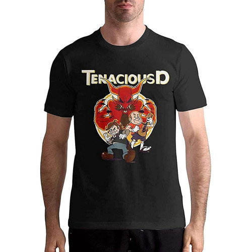 Tenacious D Men T-Shirt Black Unisex Tee Tenacious D Men T-Shirt Black Unisex Tee