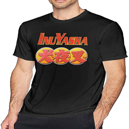 Inuyasha and Kagome T Shirt for Men Short Sleeve Cotton Tee XS