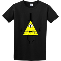 OUBAO Man's T-Shirt Bill Cipher Gravity Falls Art S-3XL Black XS OUBAO Man's T-Shirt Bill Cipher Gravity Falls Art S-3XL Black XS