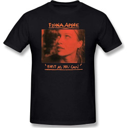 OUBAO Fiona Apple Fast As You Can Men's Cotton Short Sleeve T-Shirt Fashion Shirts XS OUBAO Fiona Apple Fast As You Can Men's Cotton Short Sleeve T-Shirt Fashion Shirts XS