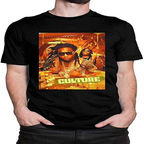 Mi-go-s Culture Men's T-Shirt Round Neck Fashion Short Sleeve T-Shirt XS