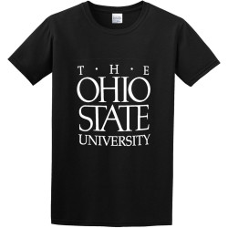 aishurou Man's Ohio State University Logo T-Shirt Black aishurou Man's Ohio State University Logo T-Shirt Black