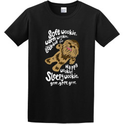 aishurou Man Soft Wookie Warm Wookie Little Ball of Fur T-Shirt Black aishurou Man Soft Wookie Warm Wookie Little Ball of Fur T-Shirt Black