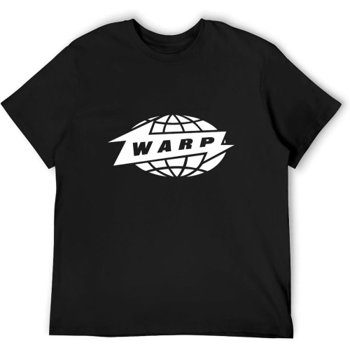 Warp Records Men's T Shirt T-Shirt Black Warp Records Men's T Shirt T-Shirt Black