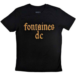 Fontaines D C Gothic Band Logo T Shirt