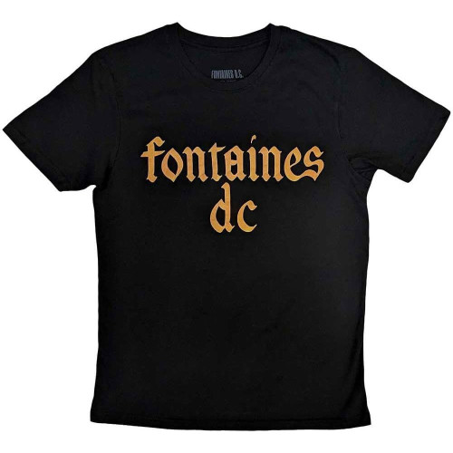 Fontaines D C Gothic Band Logo T Shirt