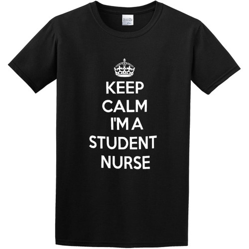 Student Nurse Nero Keep Calm I' A Nurse Student T-Shirt Black