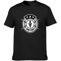 VNV Nation Band Logo take Out Body Sculpting Crazy Camping Printing T-Shirt Black VNV Nation Band Logo take Out Body Sculpting Crazy Camping Printing T-Shirt Black