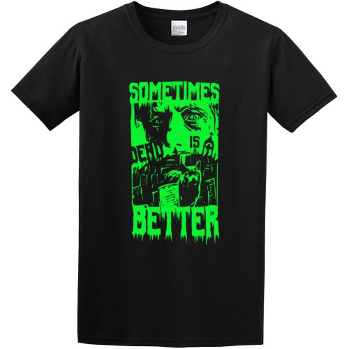 aishurou Sematary Film Horror Sometime Dead is Better T-Shirt Black aishurou Sematary Film Horror Sometime Dead is Better T-Shirt Black