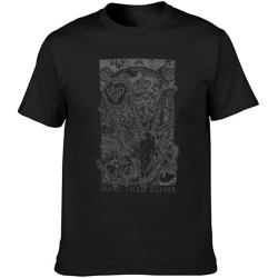 aishurou Make Them Suffer Watchers Hip hop Personalise Nightclub Couples Lazy T-Shirt Black aishurou Make Them Suffer Watchers Hip hop Personalise Nightclub Couples Lazy T-Shirt Black