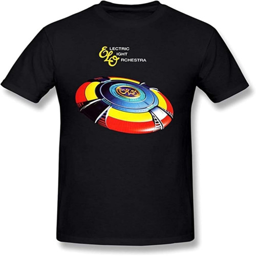 QECEOG Men's The Very Best of Electric Light Orchestra Elo T Shirt Black QECEOG Men's The Very Best of Electric Light Orchestra Elo T Shirt Black