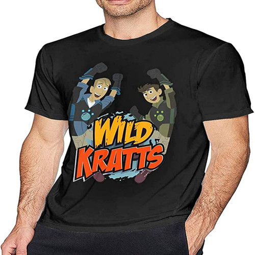 Men's Wild Kratts T-Shirt Short Sleeve Graphic O Neck Graphic Novelty Stylish Tee Tops Black Men's Wild Kratts T-Shirt Short Sleeve Graphic O Neck Graphic Novelty Stylish Tee Tops Black