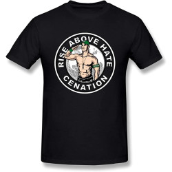 QECEOG Men's John Cena Rise Above Hate Cotton T Shirt QECEOG Men's John Cena Rise Above Hate Cotton T Shirt