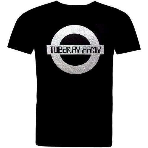QECEOG Men's Tubeway Army/Gary Numan 1978 Silver Logo. Cotton T Shirt QECEOG Men's Tubeway Army/Gary Numan 1978 Silver Logo. Cotton T Shirt