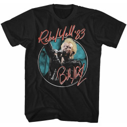 New Popular Billy Idol Music Men T Shirt Black
