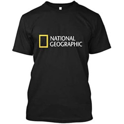 National Geographic Logo Short Sleeve Men's Men T Shirt