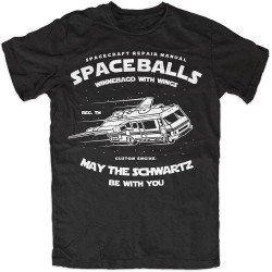 QECEOG Men's Spaceballs T-Shirt Black QECEOG Men's Spaceballs T-Shirt Black