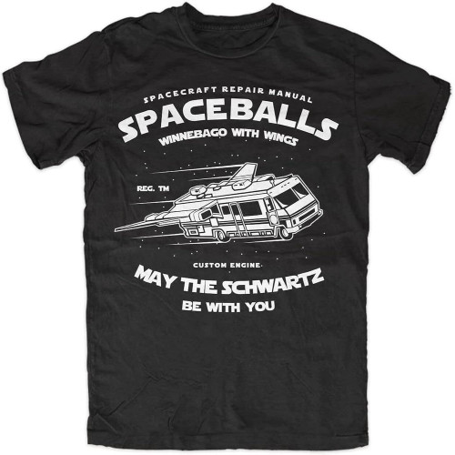 QECEOG Men's Spaceballs T-Shirt Black QECEOG Men's Spaceballs T-Shirt Black