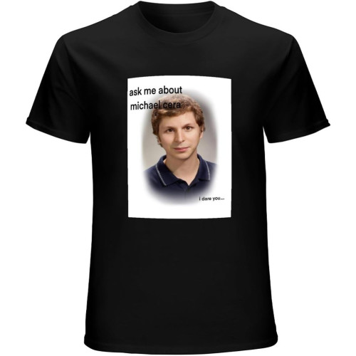 Men's Round Neck T-Shirt Men's Seth and Evan Superbad Movie Michael Cera T Shirt ID Card Geek Teenagers Cotton Clothes Short Sleeve Tee T-Shirts