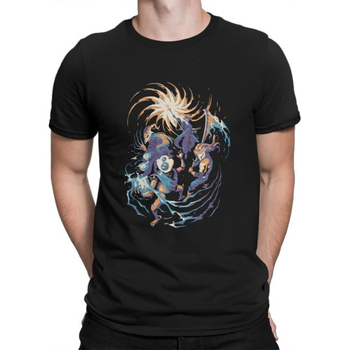 Men T-Shirts Spire Funny Pure Cotton Tee Shirt Short Sleeve Slay The Spire Card and Strategy Adventure Games T Shirt Gift