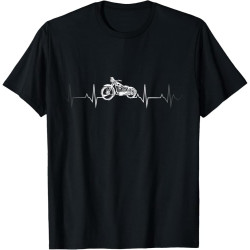 QECEOG Motorcycle Heartbeat T-Shirt - I Love My Motorcycle. T-Shirt QECEOG Motorcycle Heartbeat T-Shirt - I Love My Motorcycle. T-Shirt