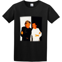 Modern Talking Back for Good Album Cover Men T-Shirt DTG Black Modern Talking Back for Good Album Cover Men T-Shirt DTG Black