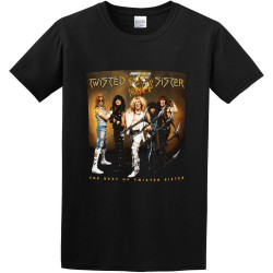 Men's T-Shirt Twisted Sister Big Hits and Nasty Cuts The Best of Twisted Sister Birthday Gift
