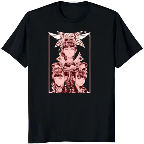 Babymetal Metal Galaxy Japan Death Logo Metal Band Tshirt Men Hip-hop Rock Band Casual Short Sleeve Y2k Tops Fashion Tee Shirt
