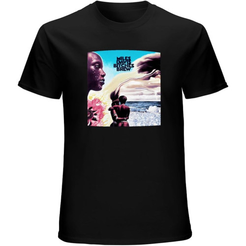 Miles Davis Bitches Brew Miles Merch Jazz T-Shirt Men's Unisex Tee Black Miles Davis Bitches Brew Miles Merch Jazz T-Shirt Men's Unisex Tee Black